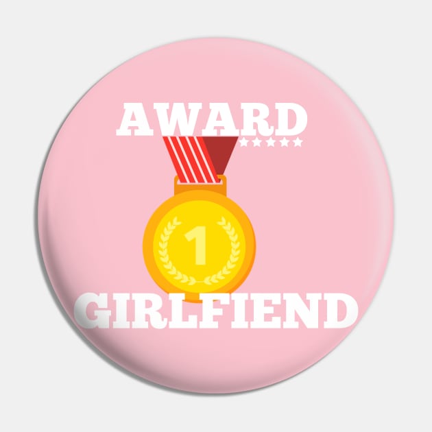 Award Trophy Best Girlfriend  i love my girlfriend gift Pin by Flipodesigner