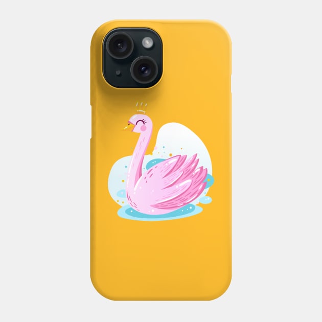 Swan Princess Queen Phone Case by Mako Design 