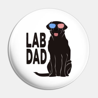 Lab Dad Pin