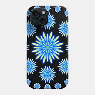 Blue Flower Circle Phone Case