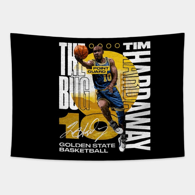 Tim Hardaway Golden State Graphic Tapestry by MASTER_SHAOLIN