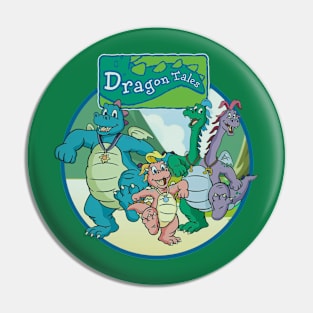 Kids Cartoon Dragons Pin