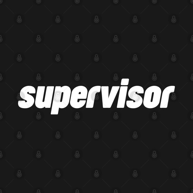 Supervisor (white) by NomiCrafts