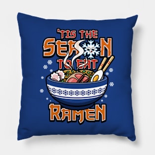 Ramen Winter Comfort Food Funny Meme Gift For Ramen Lovers Pillow