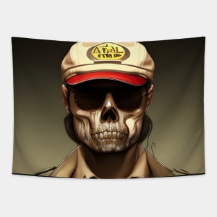 Skull Taxi Driver Tapestry