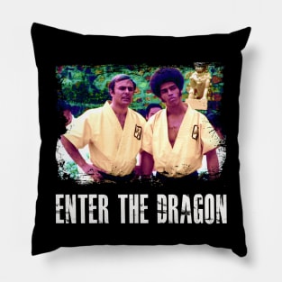 Enter the Elegance Bruce's Impact on Stylish  the Dragon on Wearable Canvas Pillow