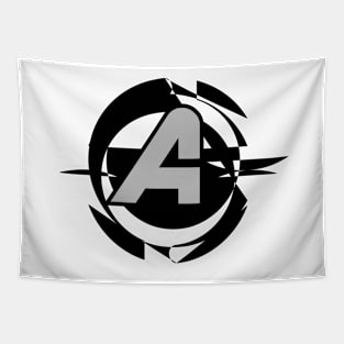 Futuristic Modern Letter A Tapestry