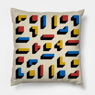 Tetris Blocks Bauhaus Pillow