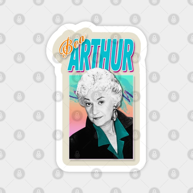 Bea Arthur Graphic Design 90s Style Hipster Statement Magnet by DankFutura