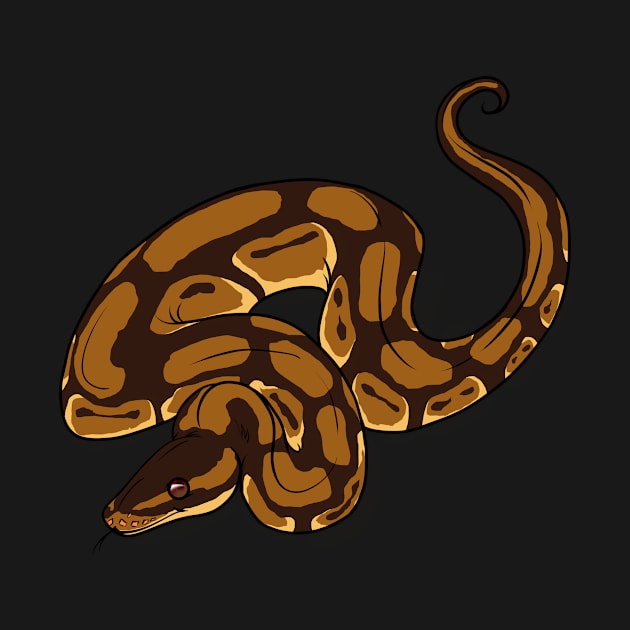 Cinnamon Ball Python by TwilightSaint