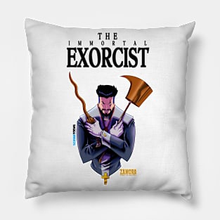 The Immortal Exorcist (White) Pillow