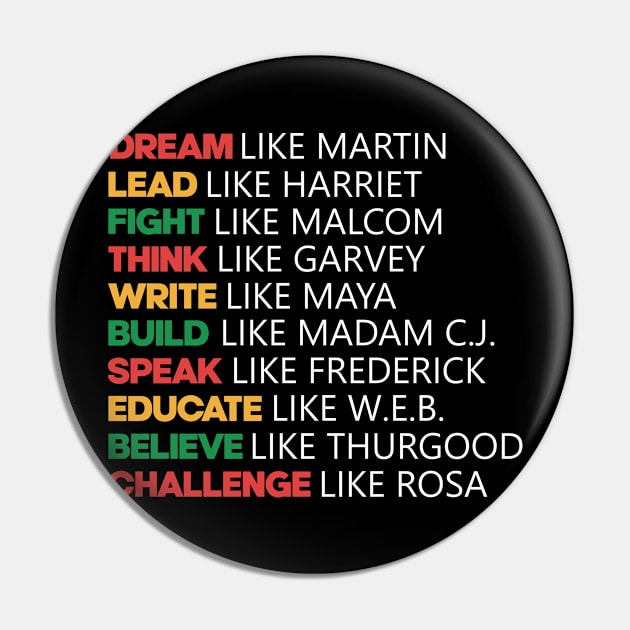 Black History Month Pin by Issho Ni