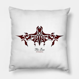 The Bat - red Pillow