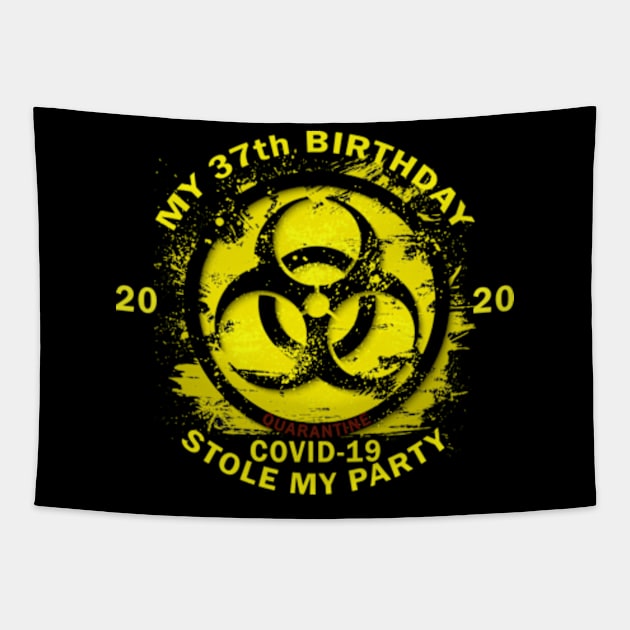 37th Birthday Quarantine Tapestry by Omarzone