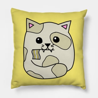 demigender pride flag cat Pillow