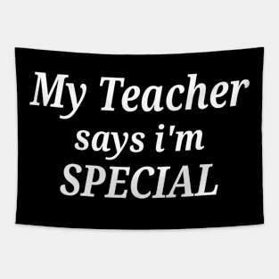 Funny My Teacher Says I'm Special Tapestry