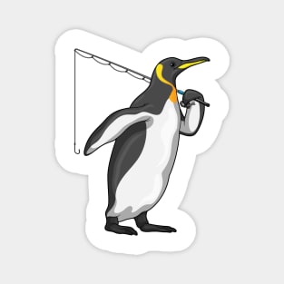 Penguin Fisher Fishing rod Magnet