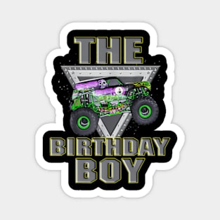 Monster Truck Birthday Boy Magnet