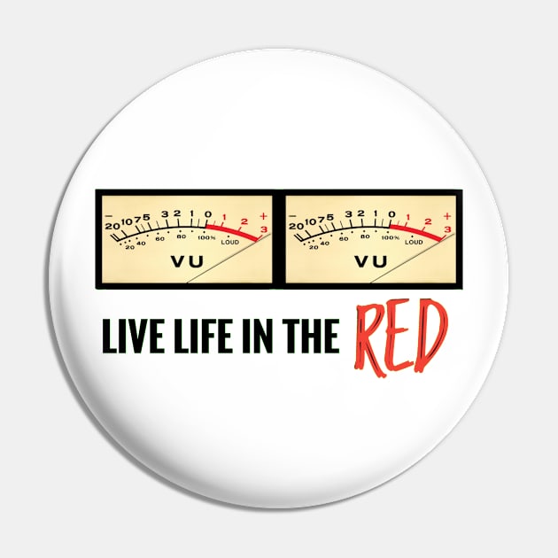 Live Life in the RED Pin by Toonz.fm