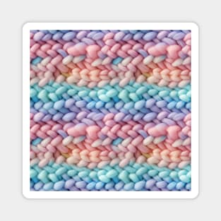 Pastel Knit Waves Magnet