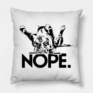 Funny Cute Boxer Dog saying nope not today Pillow
