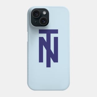 Tazio Nuvolari personal monogram (1920-1950) - Alfa Romeo, Maserati, Auto Union - Blue print Phone Case