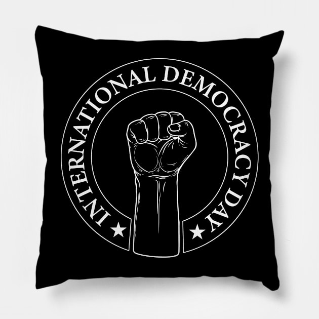 International Democracy Day. Pillow by Tees Point