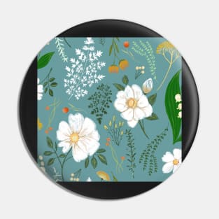 Garden florals Pin