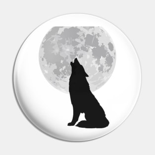 Howling wolf Pin