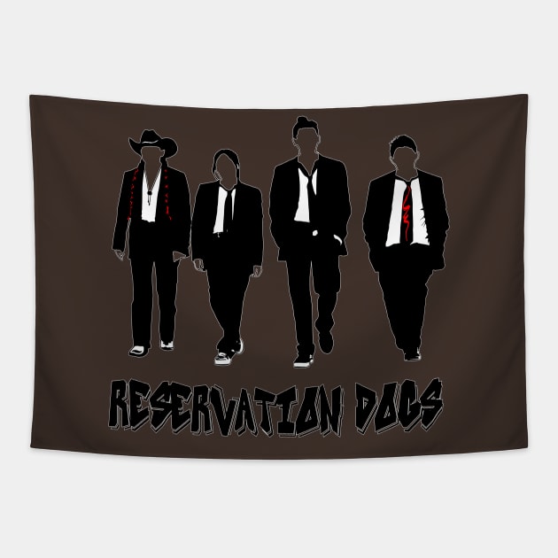 Reservation Dogs (Rez Dogs) Tapestry by HellraiserDesigns