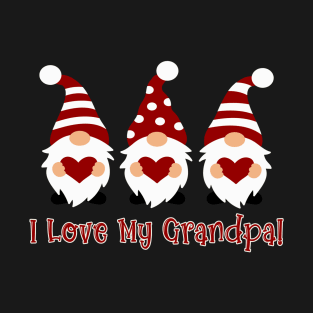 I Love My Grandpa with Love Gnomes T-Shirt