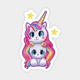 Cute Kawaii Unicorn Kitte Magnet