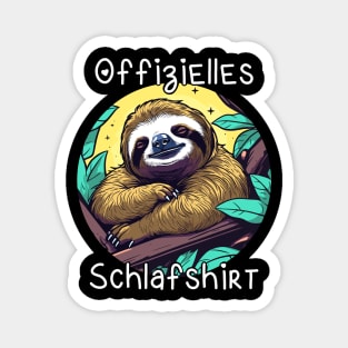 Offizielles Schlafshirt Faultier Magnet