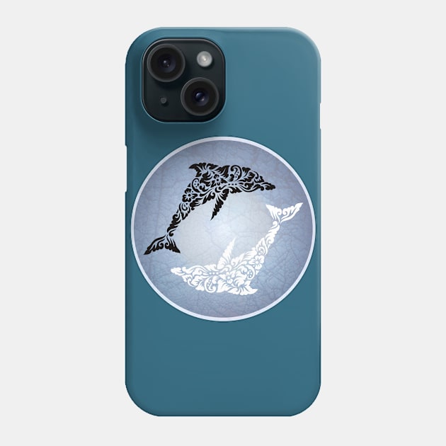 Dolphin Yin Yang Phone Case by tsign703