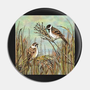 Reed Buntings Pin