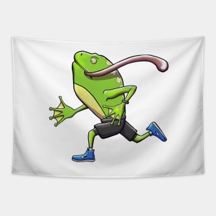 Frog Street Running Simple Tapestry