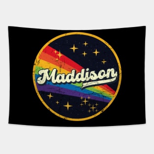 Maddison // Rainbow In Space Vintage Grunge-Style Tapestry