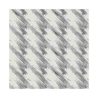 Gray abstraction on a light background, oblique stripes T-Shirt