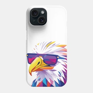 Majestic Wings: The Enigmatic Eagle in Sunglasses Phone Case