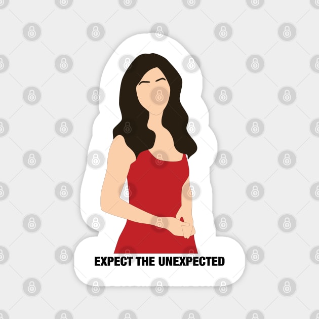 Julie Chen- Expect The Unexpected Magnet by katietedesco