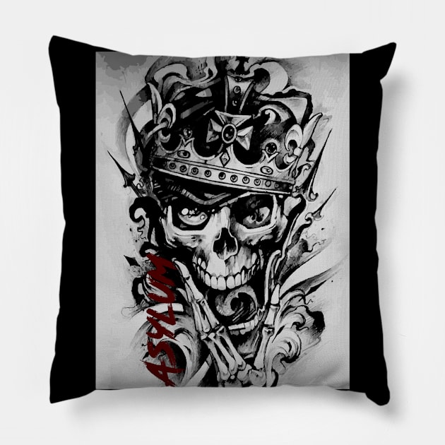 Asylum t-shirt Pillow by Tzone