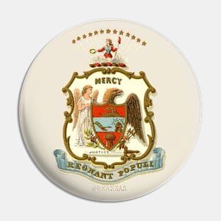 1876 Arkansas Coat of Arms Pin