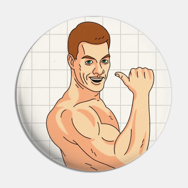 JCVD High-Waisted Jean Pin by BryanWestArt