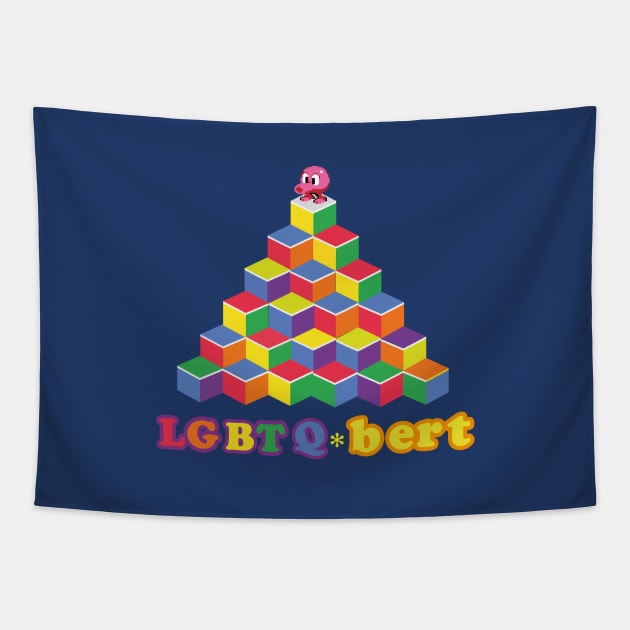 lgbtq-bert Tapestry by Naive Rider