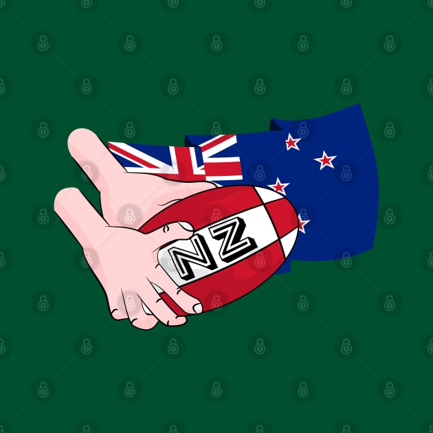 Rugby Ball New Zealand by mailboxdisco