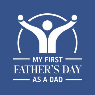 First Time Dad Est 2024 Fathers Day T-Shirt