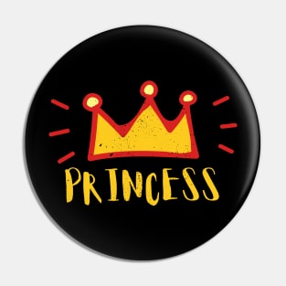 Princess crown Graffiti Pin