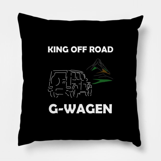 Mercedes G-Wagen Design - King off road Pillow by WOS