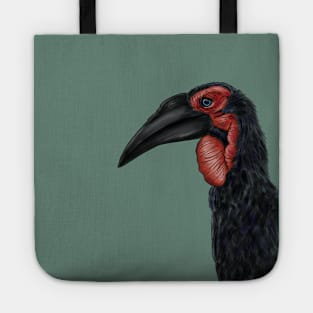 Southern Ground Hornbill Illustration Tote