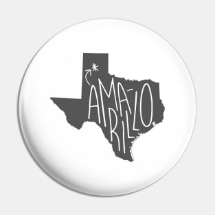 Amarillo, Texas (Gray Ink) Pin